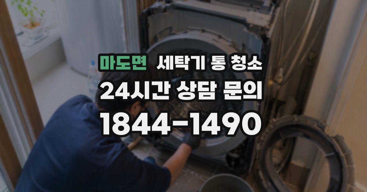 마도면 세탁기 통 청소