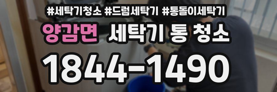 양감면 세탁기 통 청소