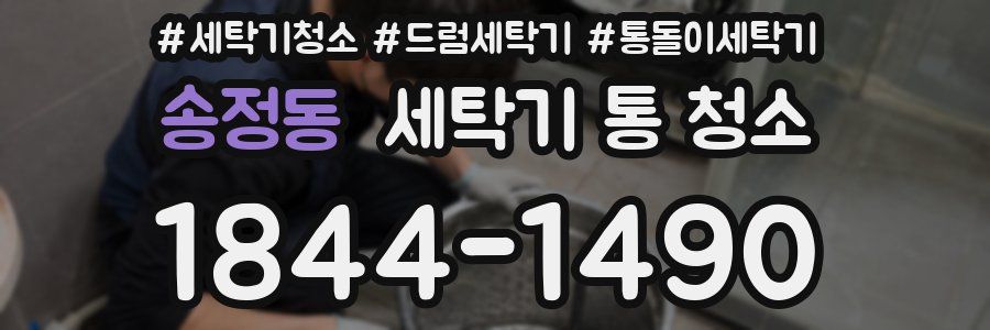 송정동 세탁기 통 청소
