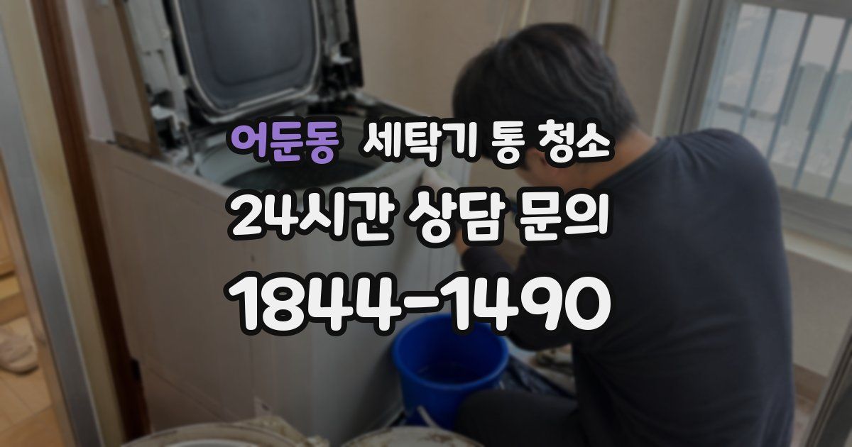 어둔동 세탁기 통 청소