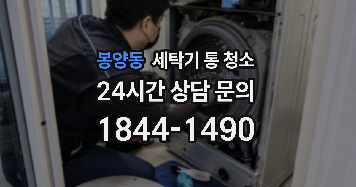 봉양동 세탁기 통 청소