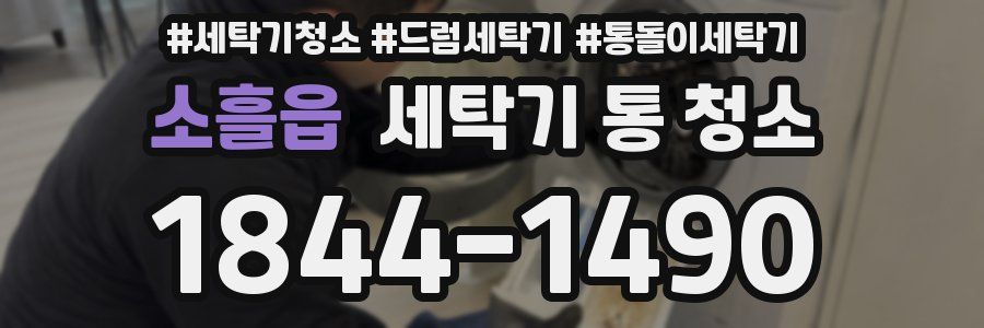 소흘읍 세탁기 통 청소