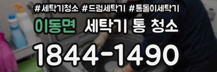 이동면 세탁기 통 청소