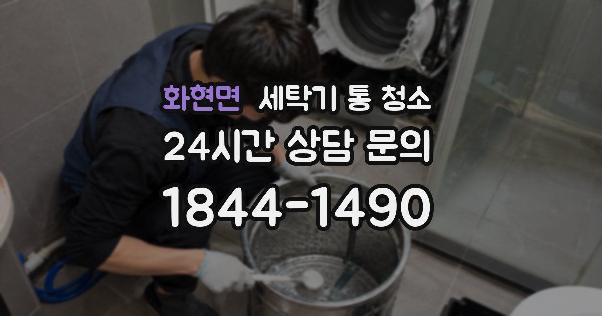 화현면 세탁기 통 청소
