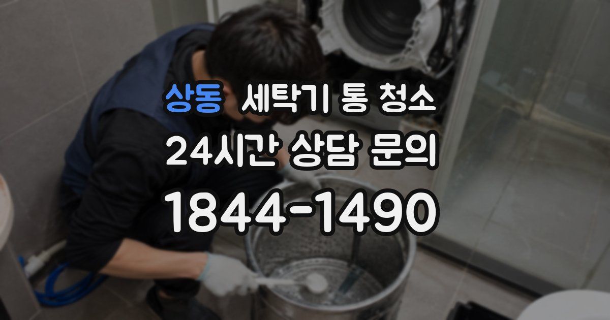 상동 세탁기 통 청소