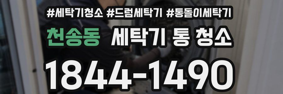 천송동 세탁기 통 청소