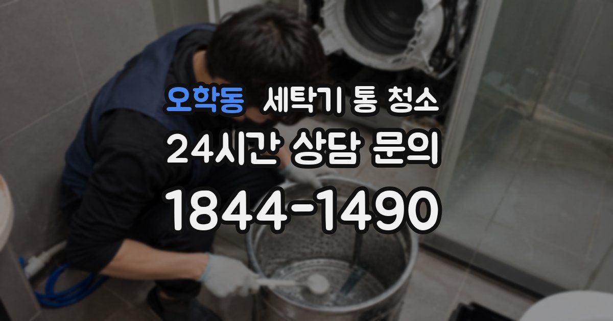 오학동 세탁기 통 청소
