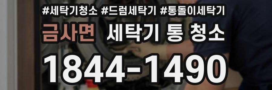 금사면 세탁기 통 청소