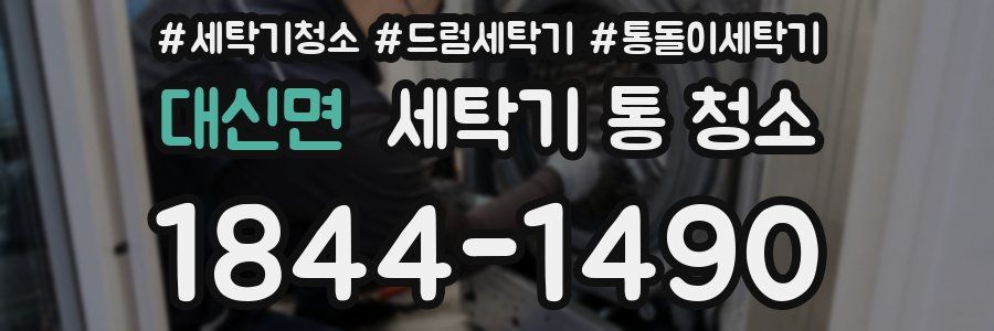 대신면 세탁기 통 청소