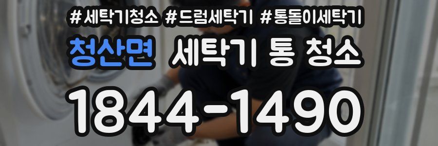 청산면 세탁기 통 청소