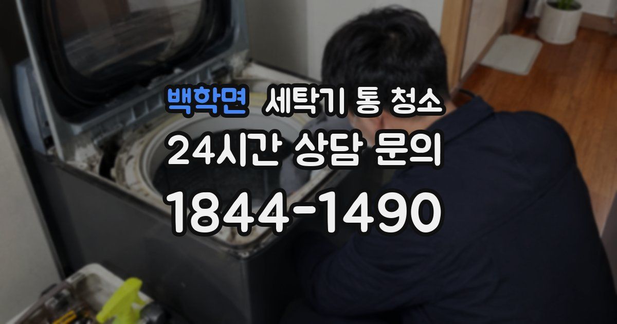백학면 세탁기 통 청소