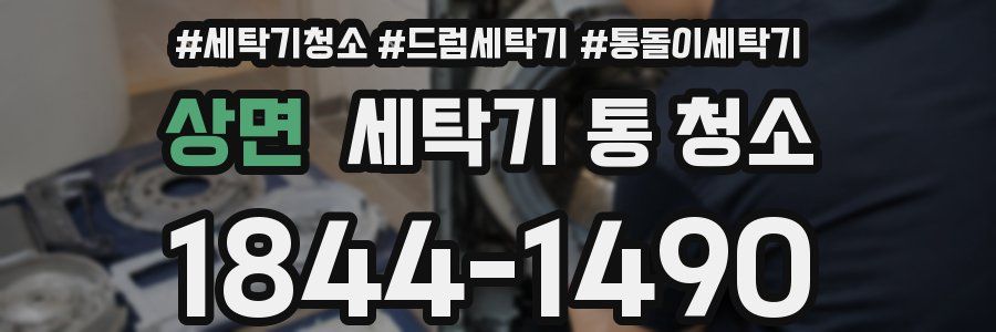 상면 세탁기 통 청소