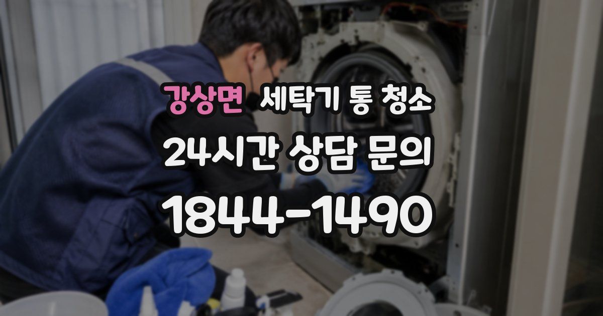 강상면 세탁기 통 청소