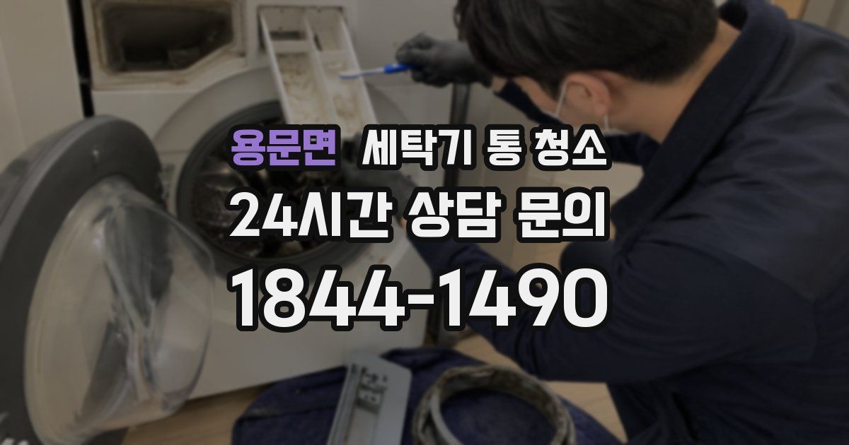 용문면 세탁기 통 청소