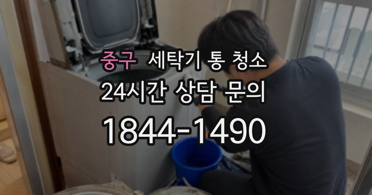 중구 세탁기 통 청소