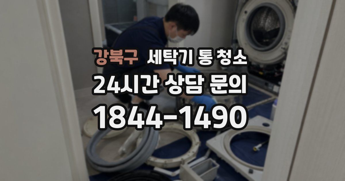 강북구 세탁기 통 청소