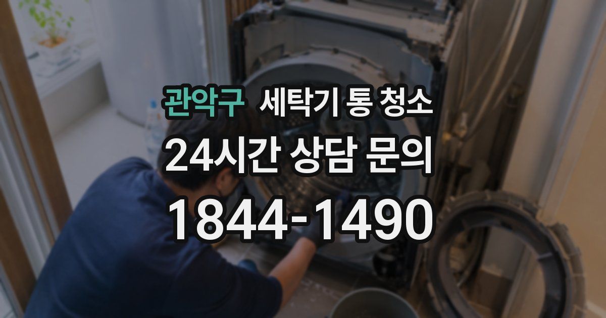 관악구 세탁기 통 청소