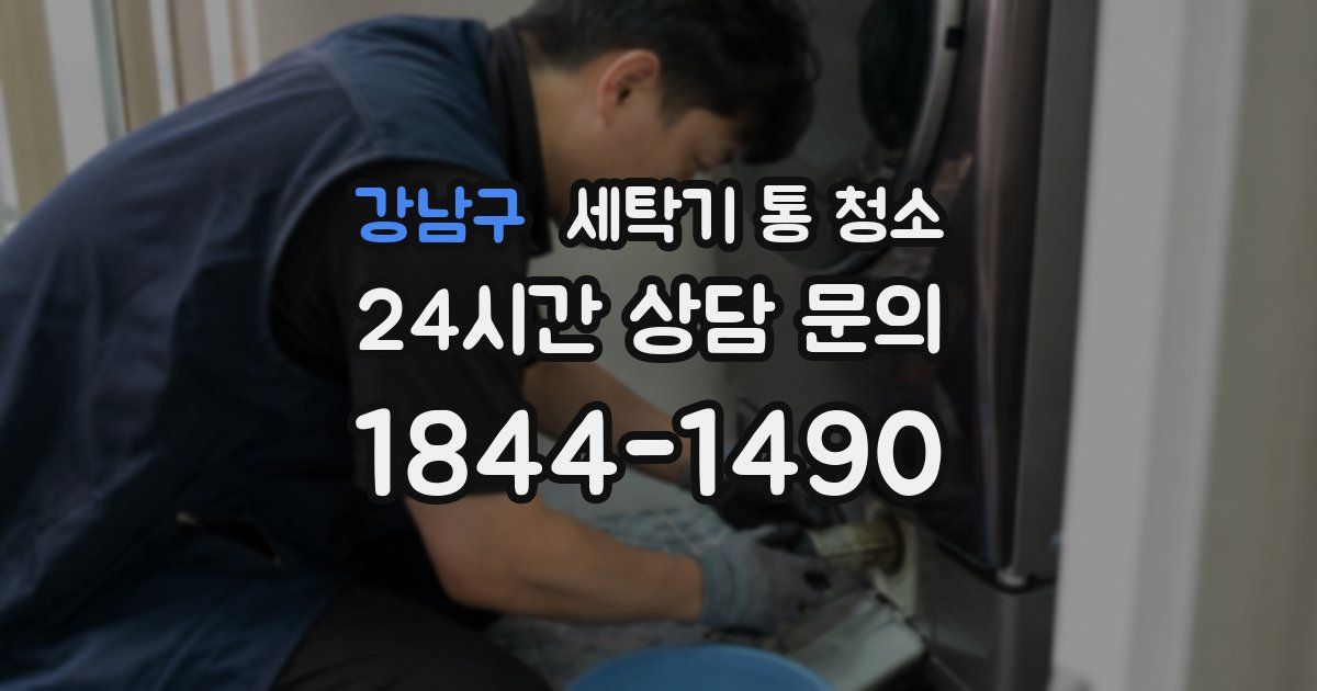 강남구 세탁기 통 청소
