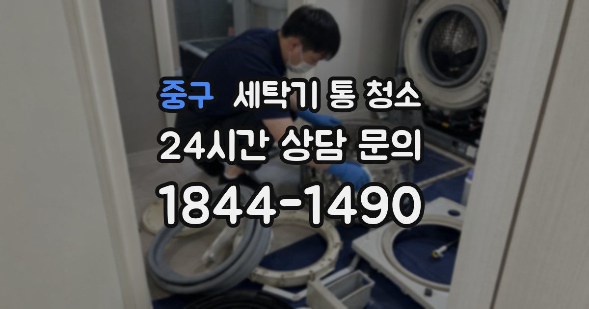 중구 세탁기 통 청소