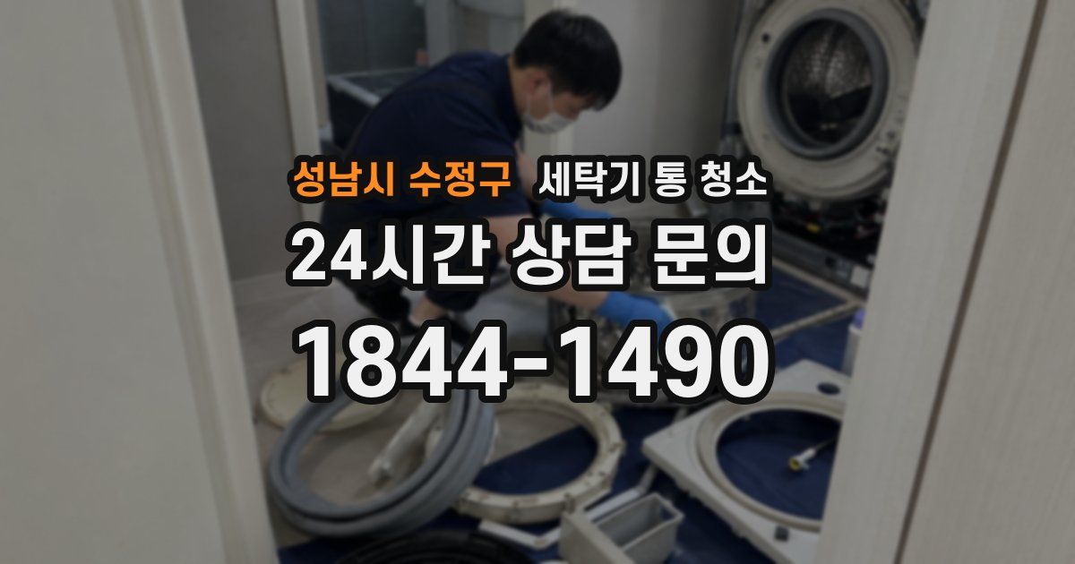 성남시 수정구 세탁기 통 청소