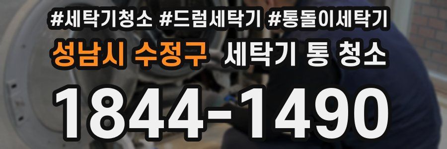 성남시 수정구 세탁기 통 청소