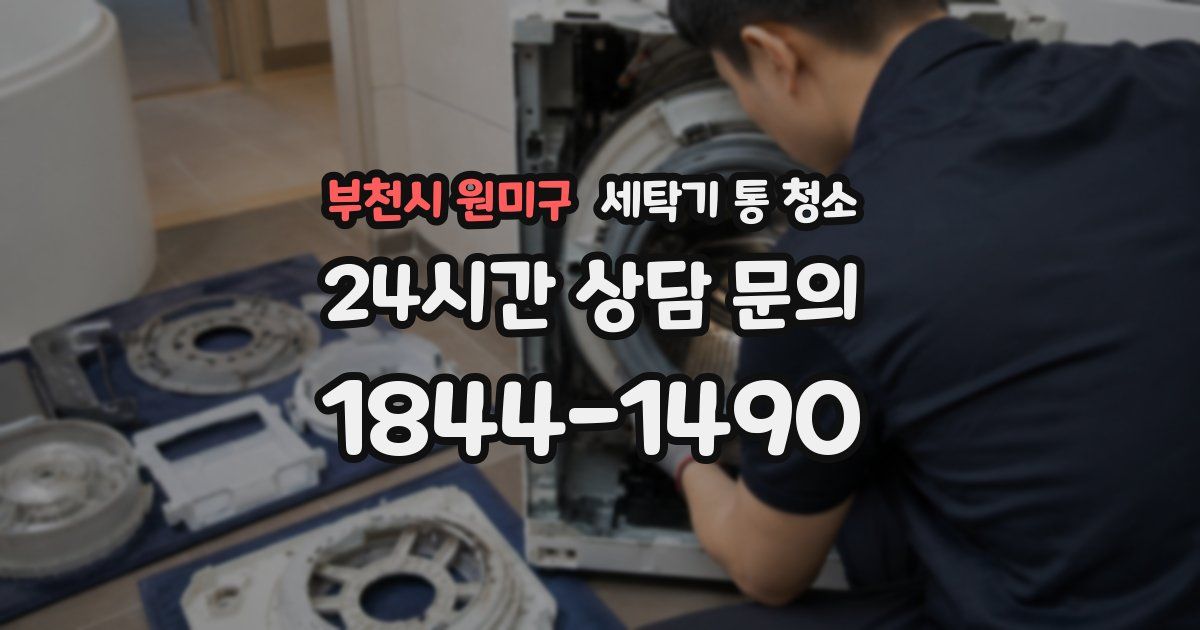 부천시 원미구 세탁기 통 청소