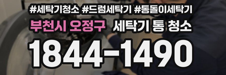 부천시 오정구 세탁기 통 청소