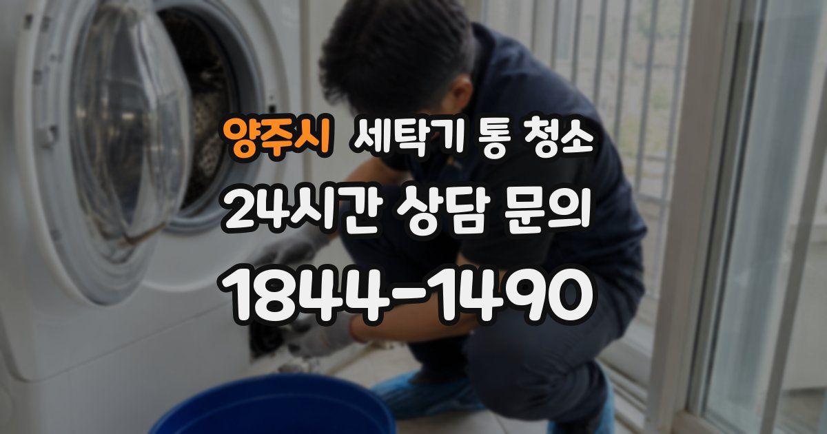 양주시 세탁기 통 청소