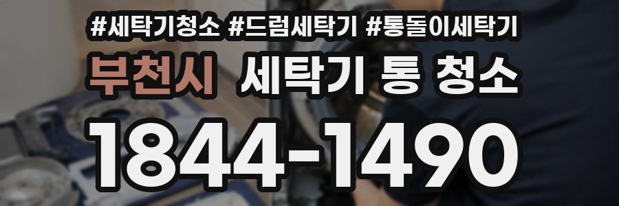 부천시 세탁기 통 청소