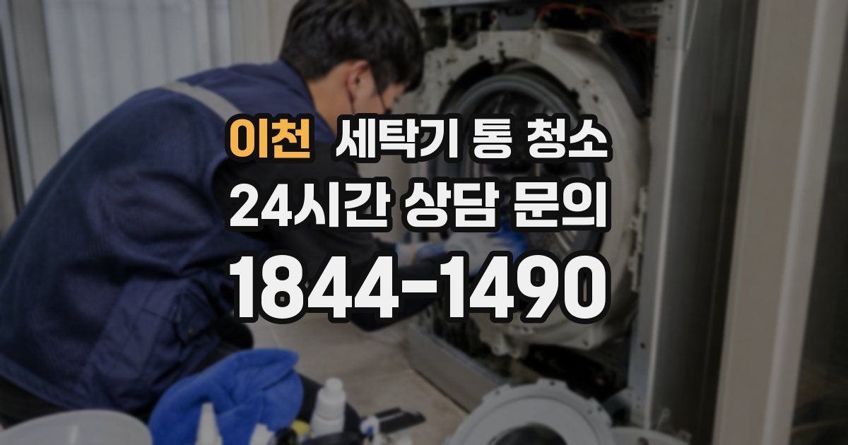 이천 세탁기 통 청소