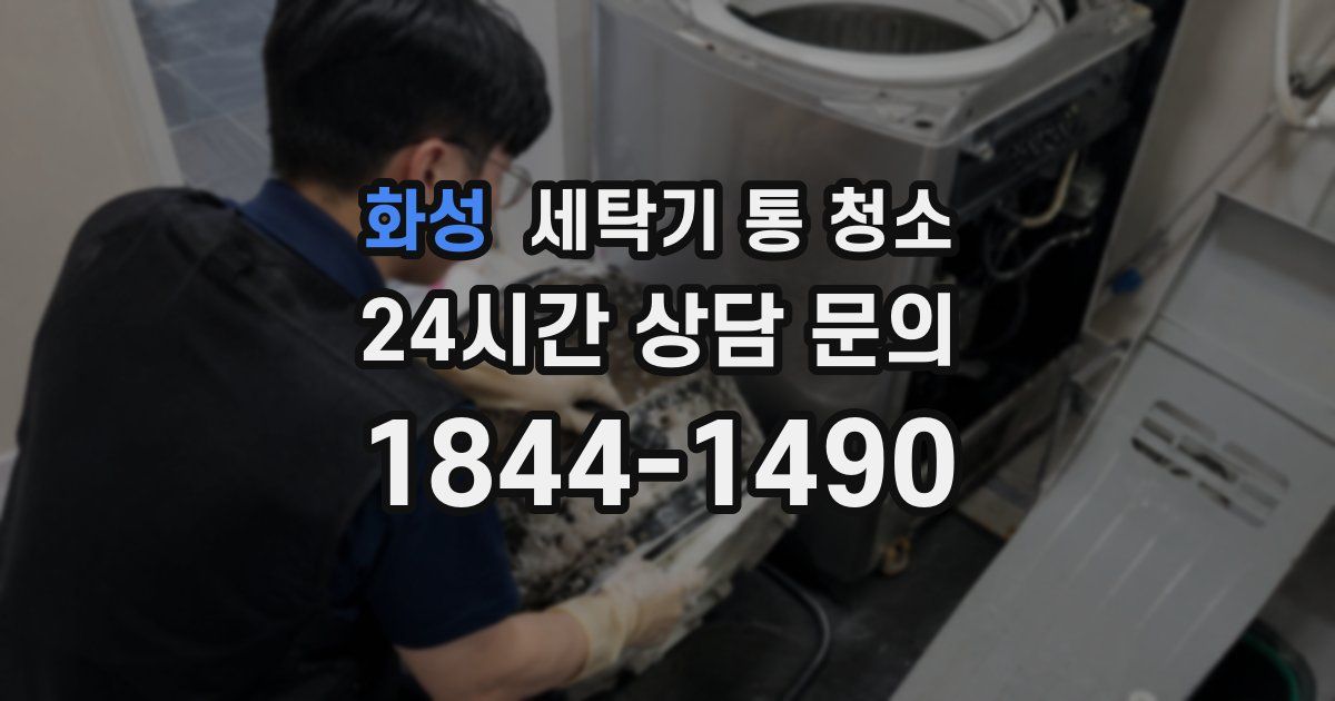 화성 세탁기 통 청소