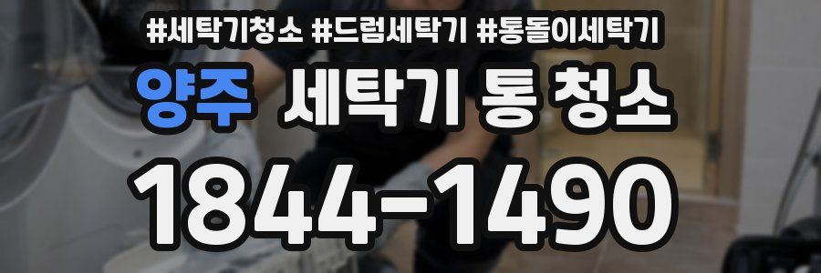 양주 세탁기 통 청소