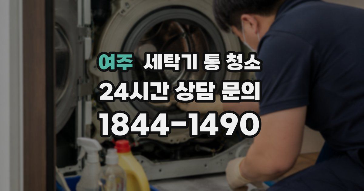 여주 세탁기 통 청소