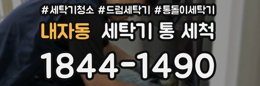 내자동 세탁기 통 세척