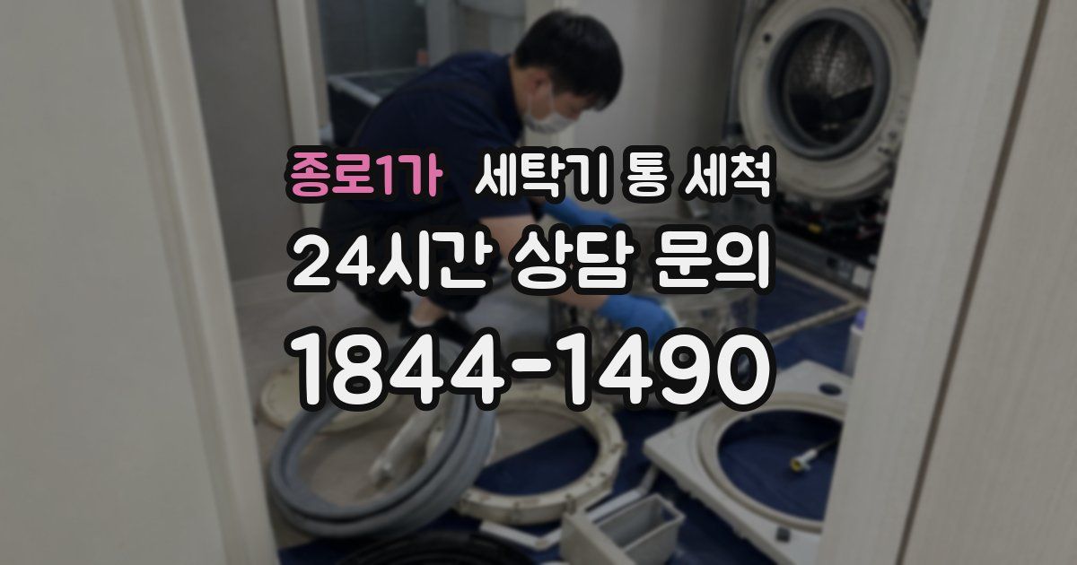 종로1가 세탁기 통 세척