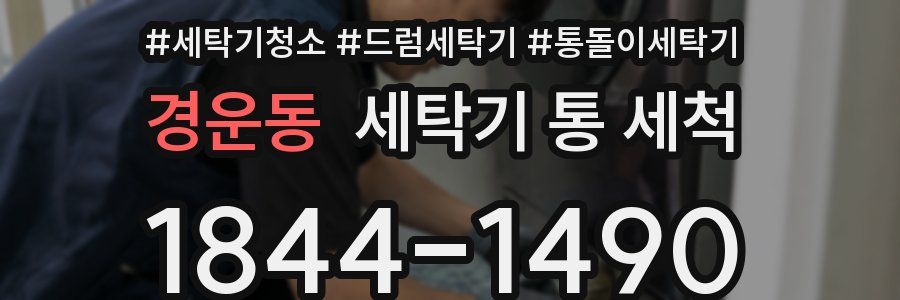 경운동 세탁기 통 세척