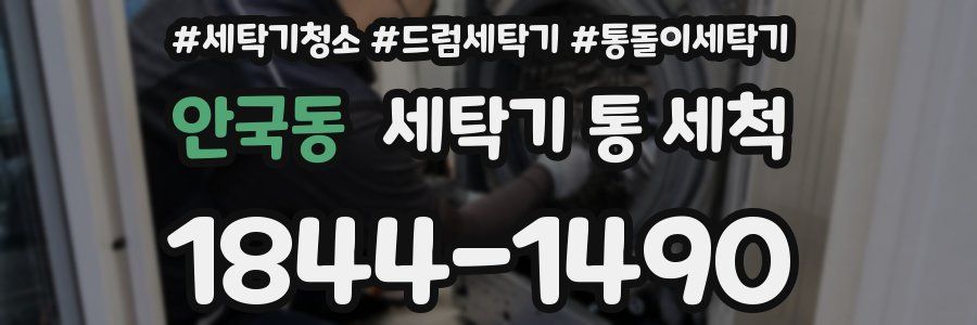 안국동 세탁기 통 세척