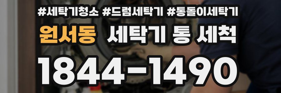 원서동 세탁기 통 세척