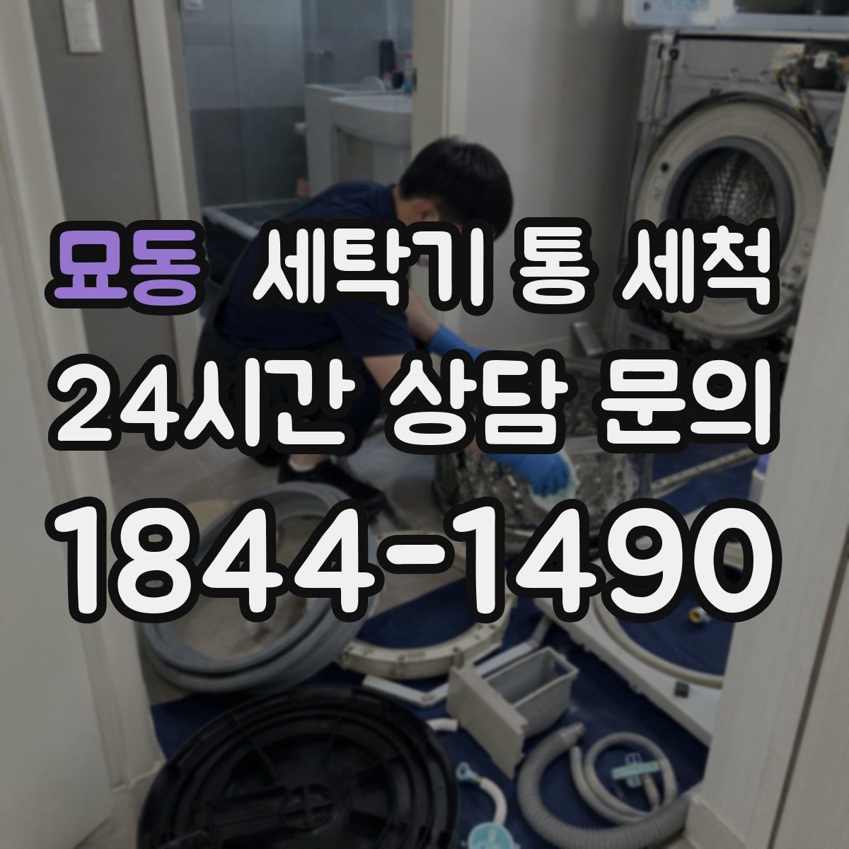 묘동 세탁기 통 세척