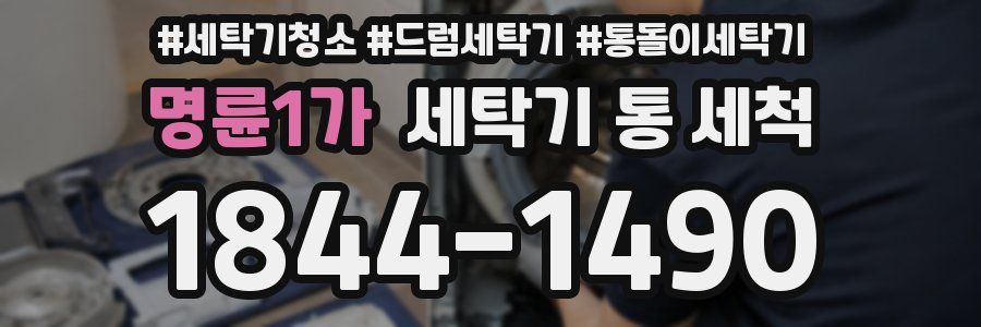 명륜1가 세탁기 통 세척