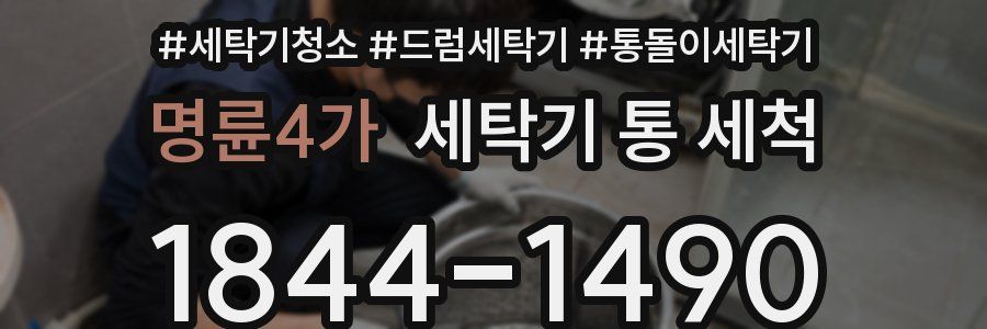 명륜4가 세탁기 통 세척