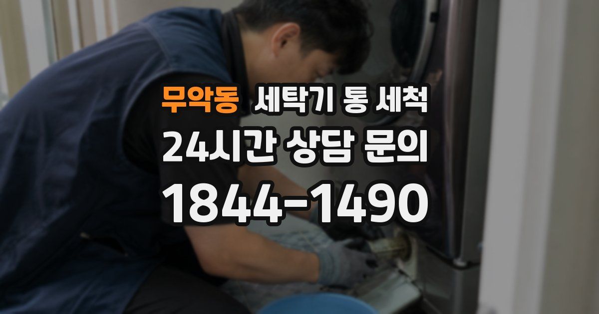 무악동 세탁기 통 세척