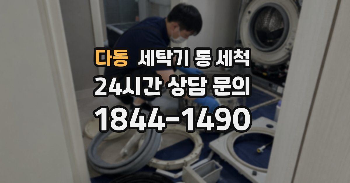 다동 세탁기 통 세척