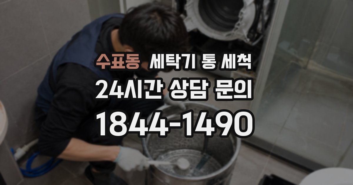 수표동 세탁기 통 세척