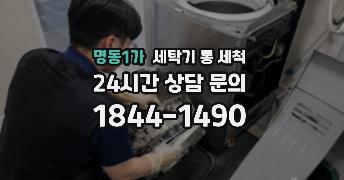 명동1가 세탁기 통 세척