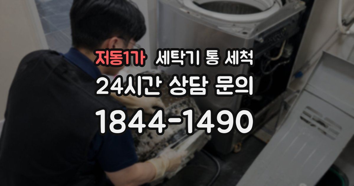 저동1가 세탁기 통 세척