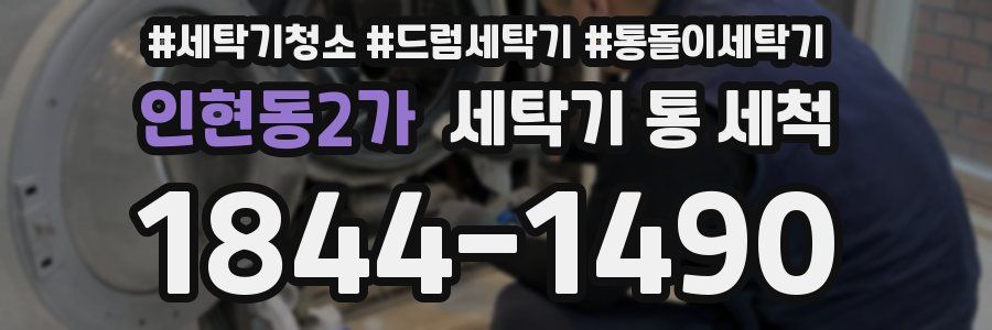 인현동2가 세탁기 통 세척