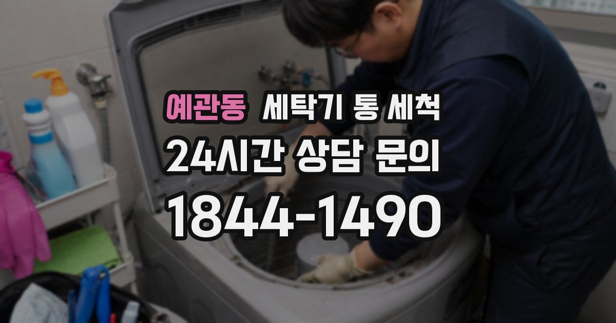 예관동 세탁기 통 세척