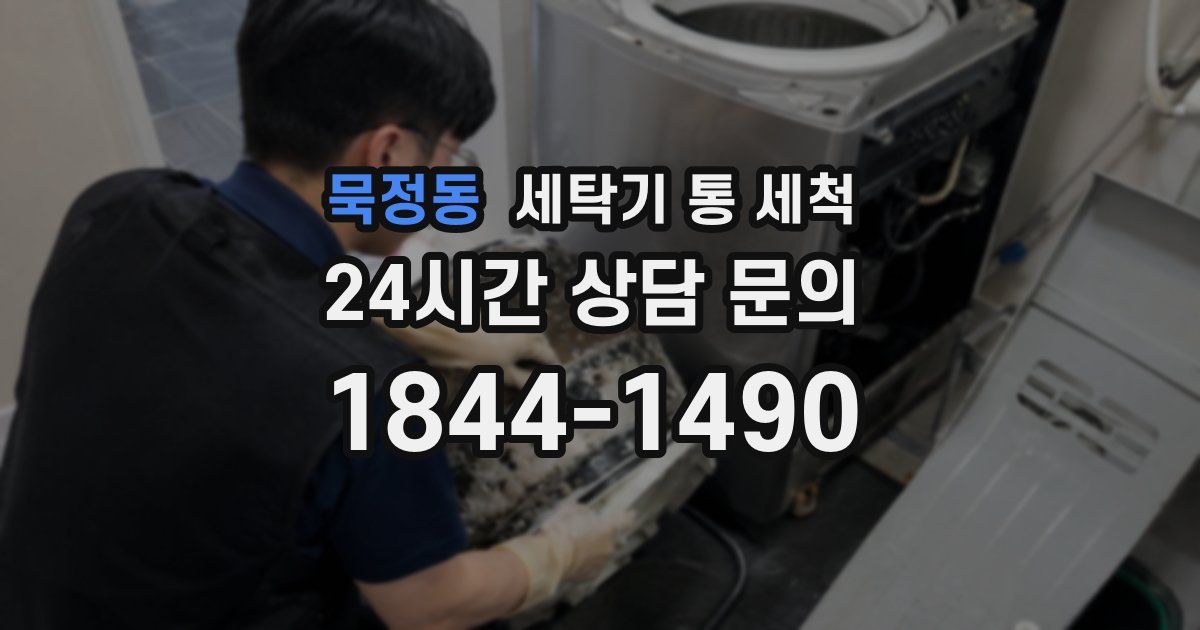 묵정동 세탁기 통 세척