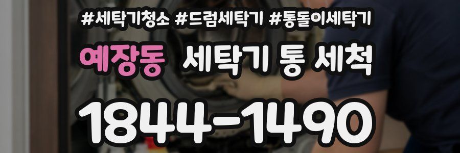 예장동 세탁기 통 세척